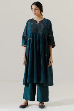 Sunira Designs Green Mool Dress With Kimono Style Sleeves -Inca Clothing Shop 197sun11 3