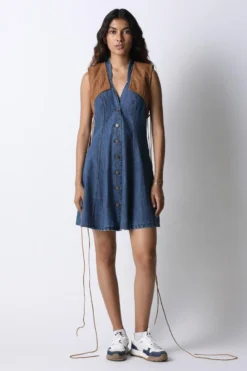 431-88 By Shweta Kapur Blue Dana Dress