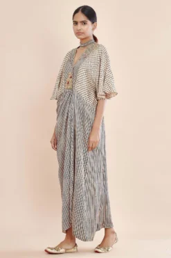 Sunira Designs Boond Printed Kaftan Dress -Inca Clothing Shop 2012b09 3