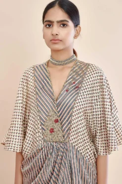 Sunira Designs Boond Printed Kaftan Dress -Inca Clothing Shop 2012b09 4