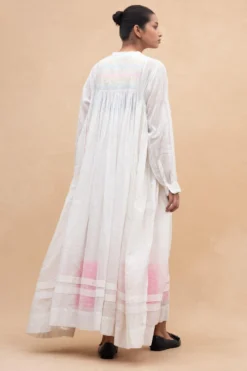 Injiri White Embroidered Dress -Inca Clothing Shop 202inj1 5