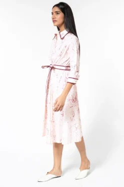 Bodice Pink Printed Dress -Inca Clothing Shop 2111bo12 3