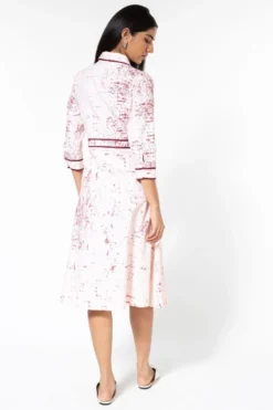 Bodice Pink Printed Dress -Inca Clothing Shop 2111bo12 5