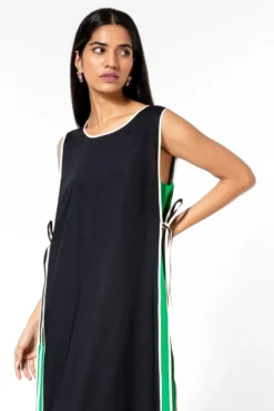 Bodice Green Pleated Shift Dress -Inca Clothing Shop 2111bo20 4