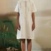 FEBo6 Sun & Shade Off White Shift Dress