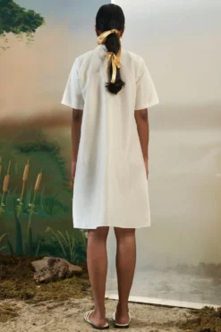FEBo6 Sun & Shade Off White Shift Dress -Inca Clothing Shop 21723febo32 4