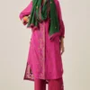 Sunira Designs Pink Gulzaar Shirt Dress