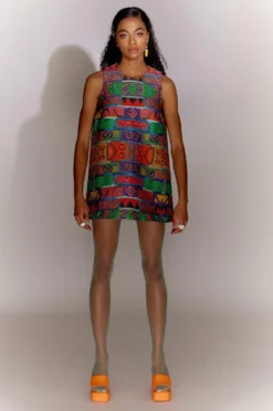 Mini Sondhi Quilted Bricks Dress