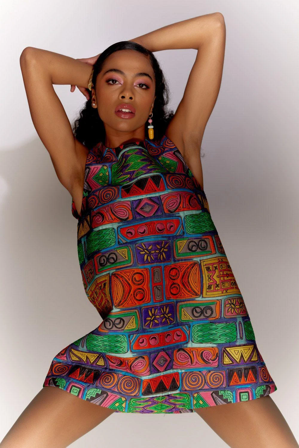 Mini Sondhi Quilted Bricks Dress 4 Mini Sondhi Quilted Bricks Dress - Image 4