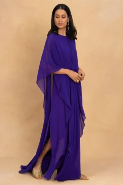 Stephany Purple Front Knot Kaftan Dress 7 Stephany Purple Front Knot Kaftan Dress -Inca Clothing Shop 230523sy08 3