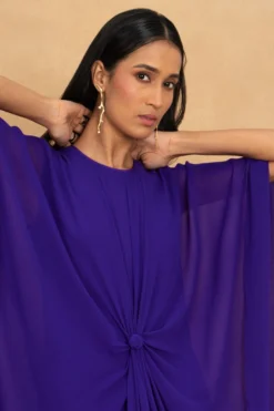 Stephany Purple Front Knot Kaftan Dress 8 Stephany Purple Front Knot Kaftan Dress -Inca Clothing Shop 230523sy08 4