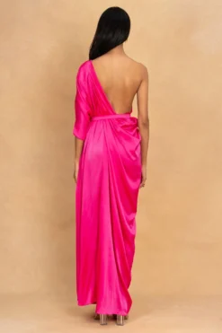 Stephany Pink One Shoulder Dress -Inca Clothing Shop 230523sy09 5