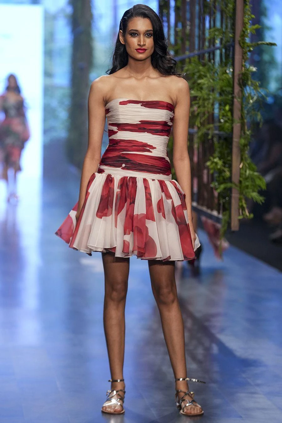 Gauri & Nainika Ivory Floating Peony Dress 1 Gauri & Nainika Ivory Floating Peony Dress