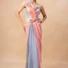 Amit Aggarwal Blush & Grey Draped Dress