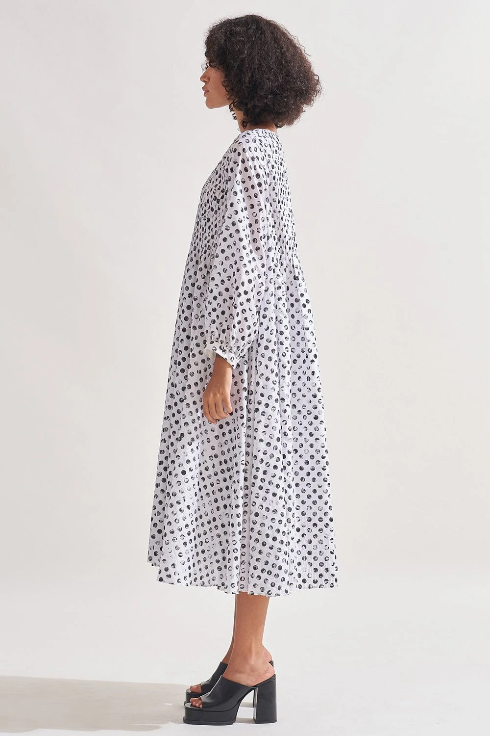 Amrich Ellie Hand Block Printed Panelled Dress 2 Amrich Ellie Hand Block Printed Panelled Dress - Image 2