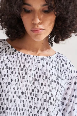 Amrich Ellie Hand Block Printed Panelled Dress 10 Amrich Ellie Hand Block Printed Panelled Dress -Inca Clothing Shop 23623amr16 5