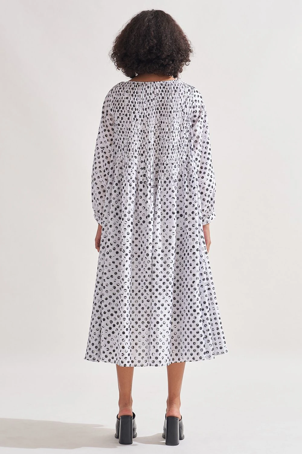 Amrich Ellie Hand Block Printed Panelled Dress 6 Amrich Ellie Hand Block Printed Panelled Dress - Image 6