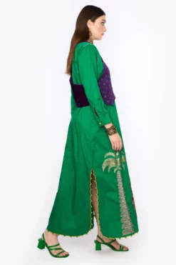 Heirloom By Rara Avis Green Palm Column Dress -Inca Clothing Shop 23rh19 3