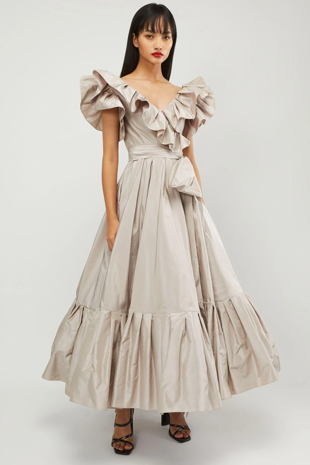 Gauri & Nainika Oyster Wrap Dress 1 Gauri & Nainika Oyster Wrap Dress