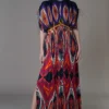 Saaksha & Kinni Hand Micro-pleated Abstract Print Kaftan Dress