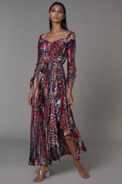 Saaksha & Kinni Abtract Printed Dress With Customisable Slit