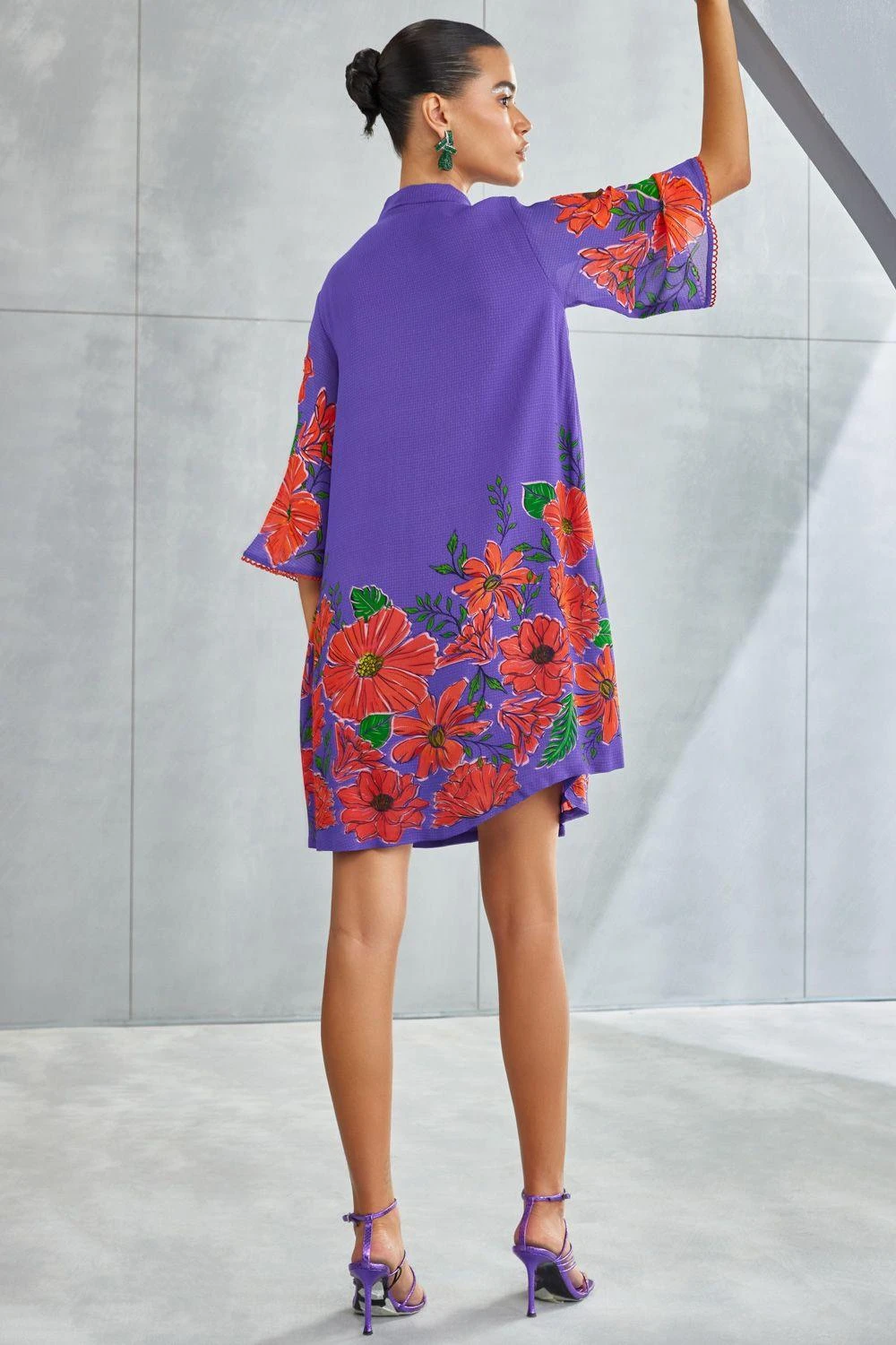 Namrata Joshipura Amethyst Zinnia Gathered Dress 4 Namrata Joshipura Amethyst Zinnia Gathered Dress - Image 4