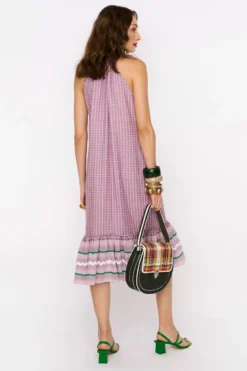 Rara Avis Lavender Pleated Buttoned Down Dress -Inca Clothing Shop 25ra62 4