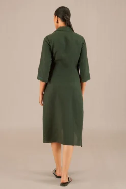 AMPM Isla Evergreen Linen Dress -Inca Clothing Shop 261223ampm18 3