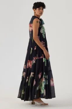 YAM Juliet Black Tiered Dress -Inca Clothing Shop 26623yam24 3