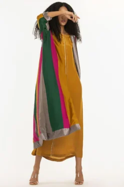 Three Greige Reversible Jacket With A Dress 7 Three Greige Reversible Jacket With A Dress -Inca Clothing Shop 2710thr7 3