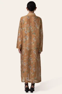 November Noon Ivy Bloom Mustard Shirt Dress -Inca Clothing Shop 271nn13 4