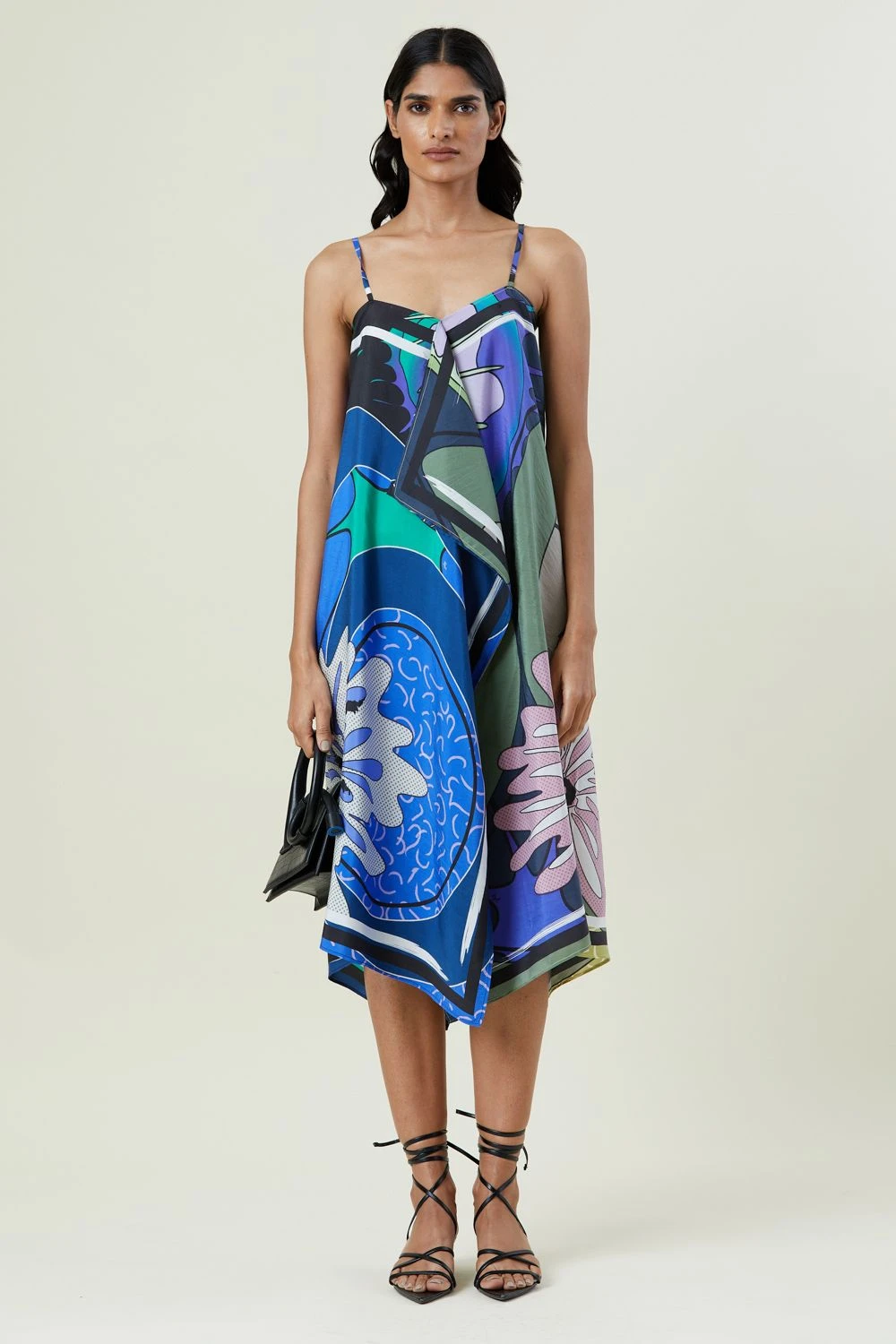 Kanika Goyal Label Two-toned Engineered Print Dress 1 Kanika Goyal Label Two-toned Engineered Print Dress