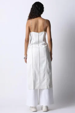 431-88 By Shweta Kapur White Slip Dress 5 431-88 By Shweta Kapur White Slip Dress -Inca Clothing Shop 28723sk12 3