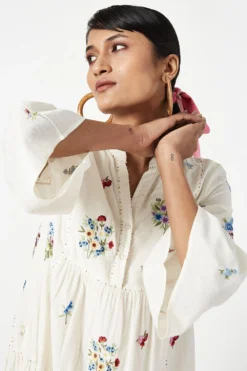 Payal Pratap Giardini Embroidered Dress -Inca Clothing Shop 29623ppg2 4