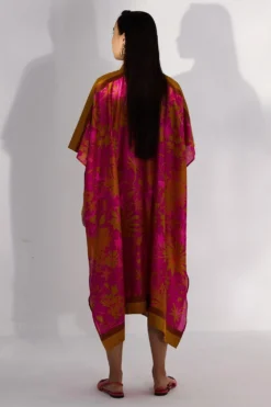 Twinkle Hanspal Bouquet Printed Kaftan Shirt Dress -Inca Clothing Shop 29th24 4