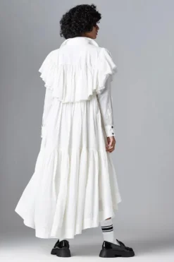 Chola White Long Tiered Dress -Inca Clothing Shop 3001ca06 3