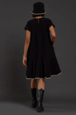 Mati Black A-line Dress -Inca Clothing Shop 3012wo24 5