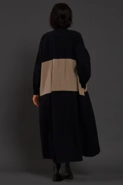 Mati Black & Beige Band Dress 7 Mati Black & Beige Band Dress -Inca Clothing Shop 3012wo30 4