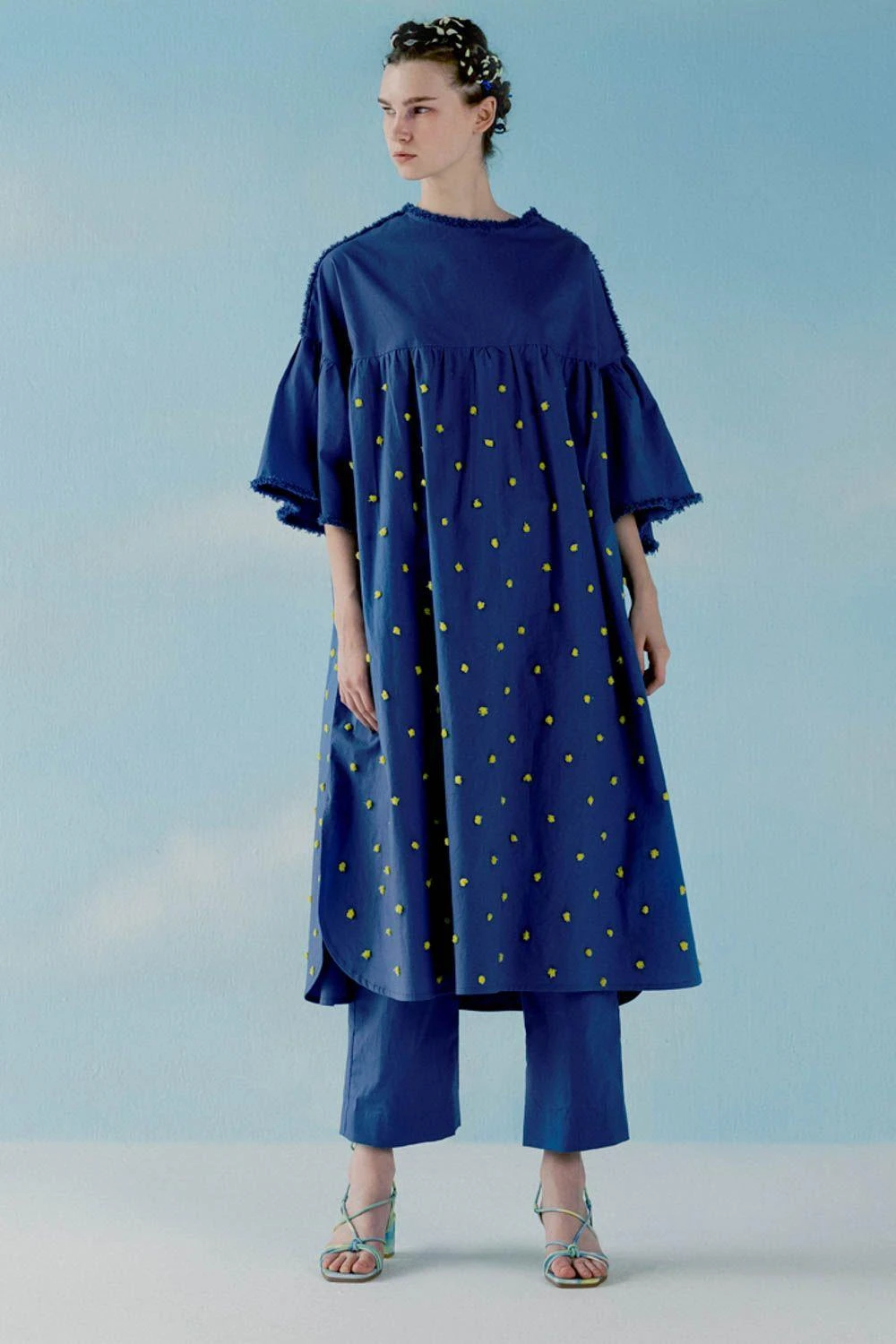 ILK Smoke Blue Oversized Dress 1 ILK Smoke Blue Oversized Dress