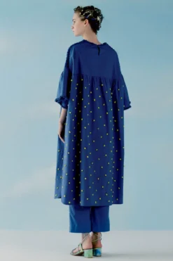 ILK Smoke Blue Oversized Dress 5 ILK Smoke Blue Oversized Dress -Inca Clothing Shop 307ilk23 3