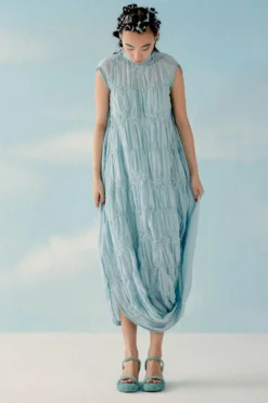 ILK Ice Blue Tiered Dress