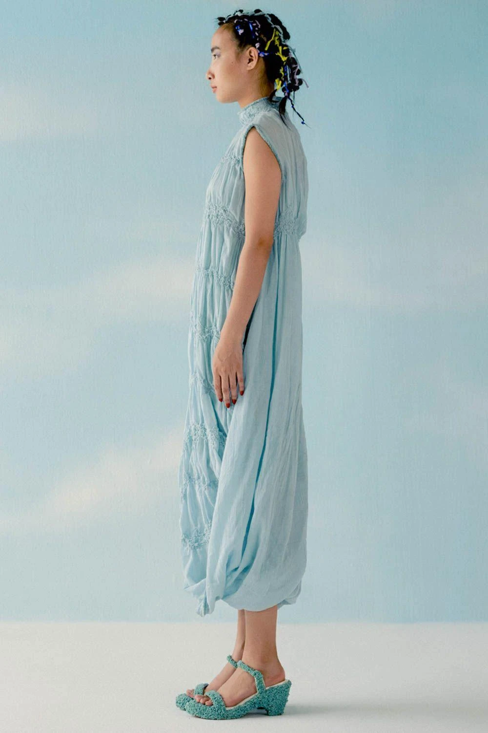 ILK Ice Blue Tiered Dress 2 ILK Ice Blue Tiered Dress - Image 2