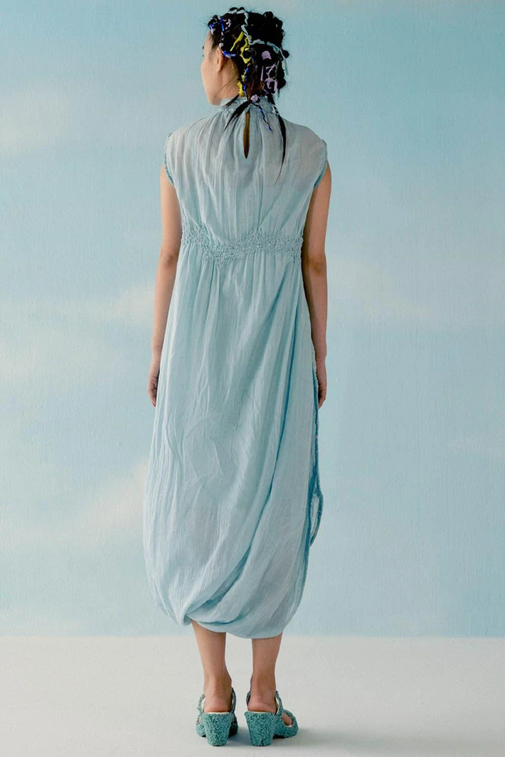 ILK Ice Blue Tiered Dress 4 ILK Ice Blue Tiered Dress - Image 4