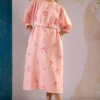 Arcvsh By Pallavi Singh Pink Rosette A-line Dress