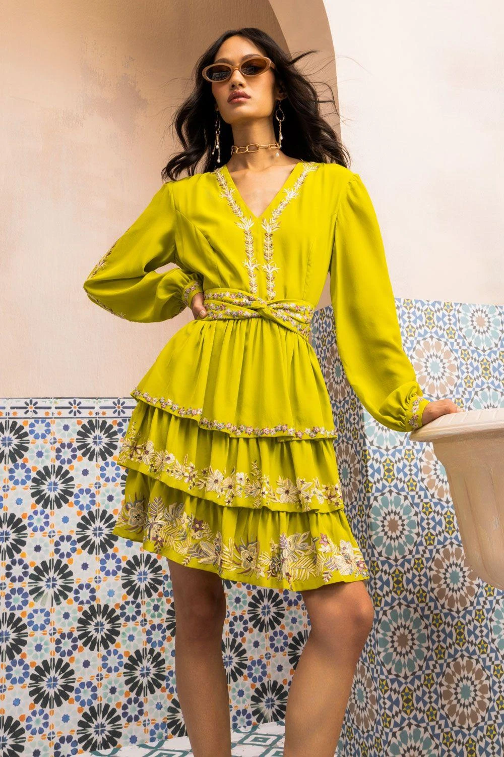 PATINE Ellie Lush Lime Dress 3 PATINE Ellie Lush Lime Dress - Image 3