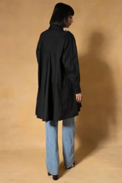 Dhruv Kapoor Black Embellished Shirt Dress -Inca Clothing Shop 3111dk1 6