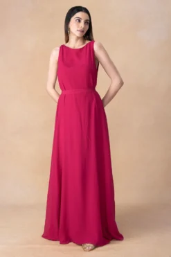 Stephany Pink Maxi Dress