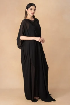 Stephany Black Knotted Maxi Dress -Inca Clothing Shop 31123sy6 3