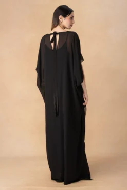 Stephany Black Knotted Maxi Dress -Inca Clothing Shop 31123sy6 5