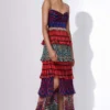 Saaksha & Kinni Abstract Printed Tiered Dress